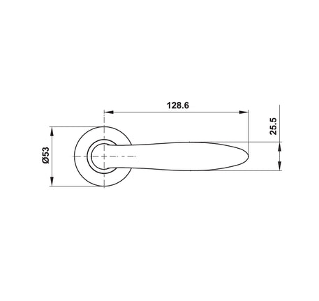 Tay nắm gạt có nắp che Hafele - 499 62