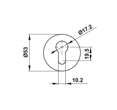 Tay nắm gạt có nắp che Hafele - 499 62