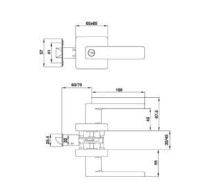 Khóa tay nắm gạt Hafele DIY - 499 63 972 1 457x431 crop center