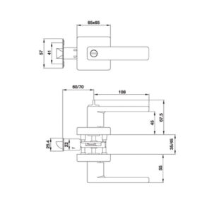 Khóa tay nắm gạt Hafele DIY - 499 63 973 1 457x431 crop center