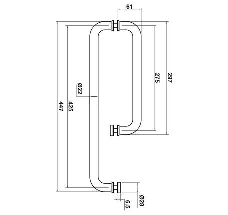 Tay nắm kéo cửa phòng tắm kính Hafele - 499 68 222 223 224 dimd 5f369ae0 c823 421b 8102