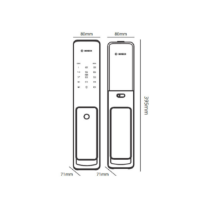 Khóa cửa điện tử Bosch FU780K màu đồng - 4aa