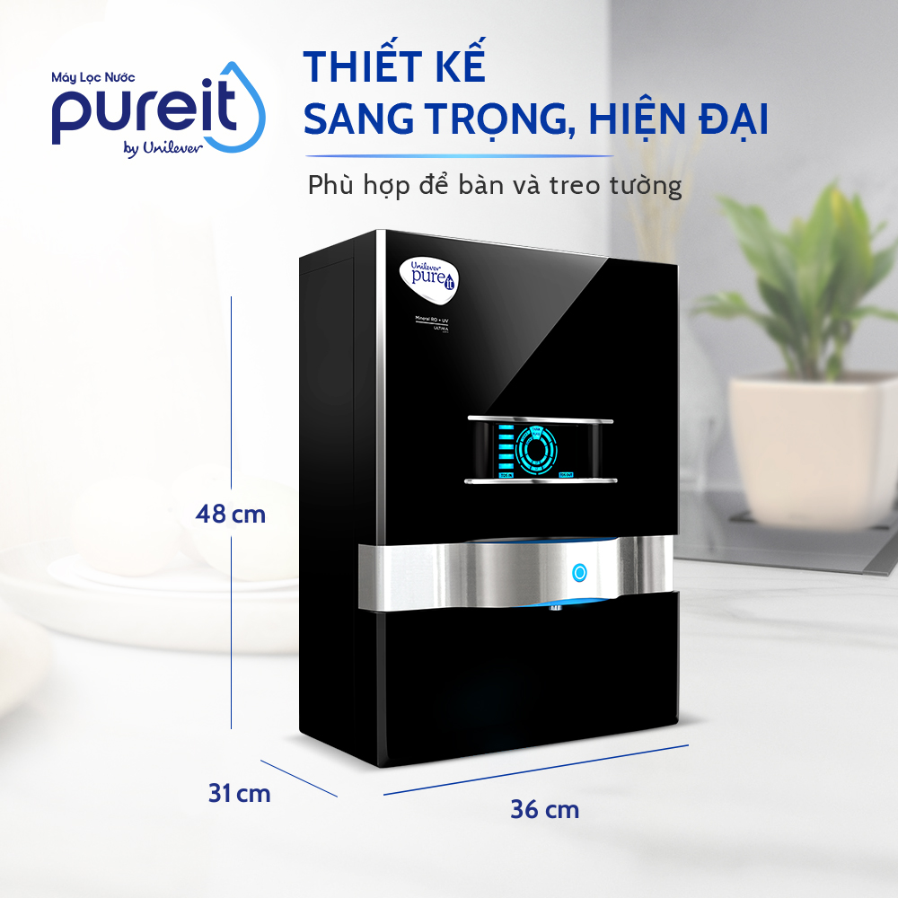 MÁY LỌC NƯỚC PUREIT ULTIMA ĐEN TREO TƯỜNG ĐỂ BÀN - 5 2