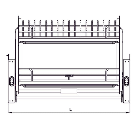 Phụ kiện rổ nâng hạ Hafele - ORIA - 504 71