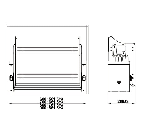 Rổ nâng hạ Hafele - ORIA - 504 76