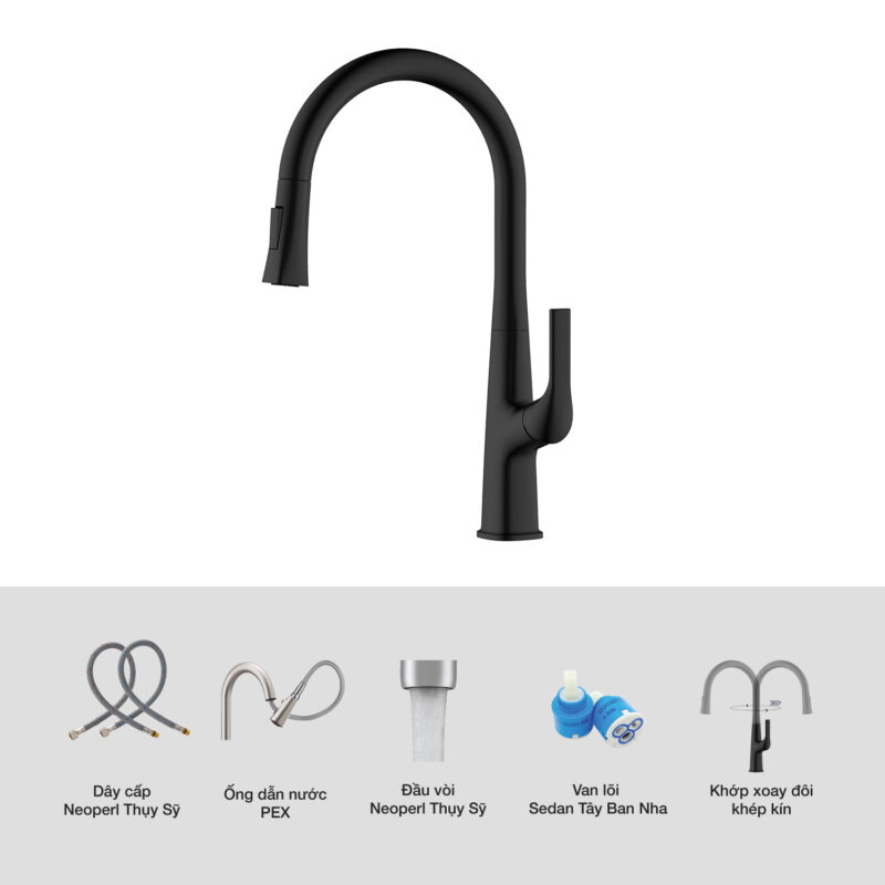 VÒI RỬA CHÉN KLUGER KLF0002B