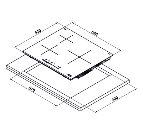 BẾP TỪ 3 VÙNG NẤU HAFELE HC-I6035B ( 533.09.961 ) - 533 09 961 dimd df89e3b6 ab12 45e0 9b56