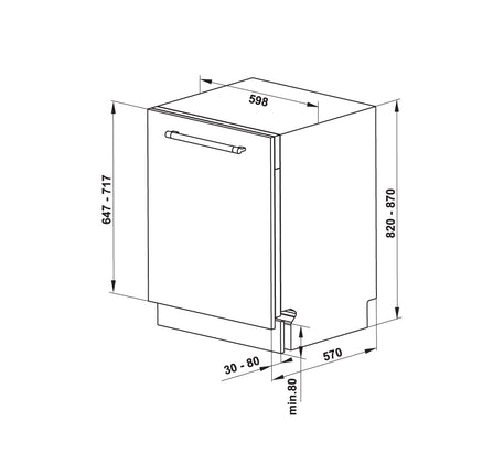 MÁY RỬA CHÉN ÂM TỦ TOÀN PHẦN HAFELE HDW-FI60D (533.23.320)