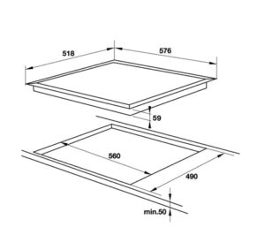 BẾP TỪ 4 VÙNG NẤU HAFELE HC-I604D ( 535.02.040 ) - 535 02 040 dimd 457x431 crop center