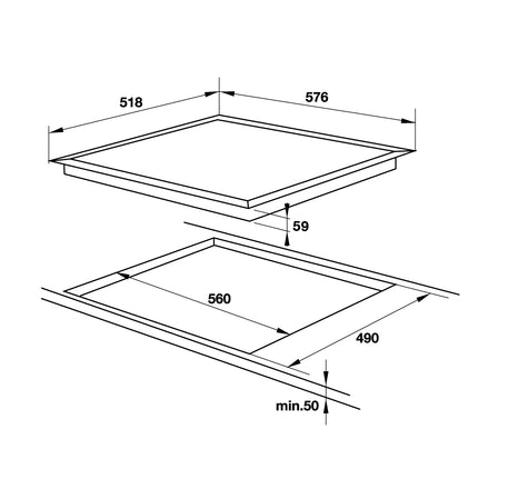 BẾP TỪ 4 VÙNG NẤU HAFELE HC-I604D ( 535.02.040 ) - 535 02
