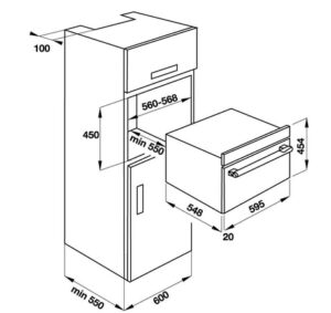 Lò vi sóng kết hợp nướng âm tủ Hafele HO-KT45B - 535 02 7312 457x431 crop center