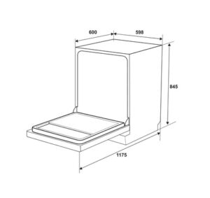 MÁY RỬA CHÉN ĐỘC LẬP HAFELE HDW-F605B (535.29.660) - 535 29 660 dimd 457x431 crop center
