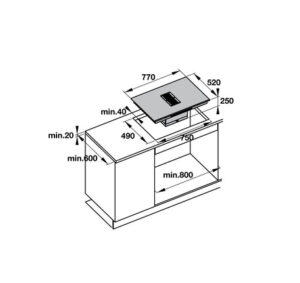 BẾP TỪ KẾT HỢP HÚT MÙI 4 VÙNG NẤU HAFELE HC-IHH77D (536.61.655) - 536 61 655 dimd2 457x431 crop center