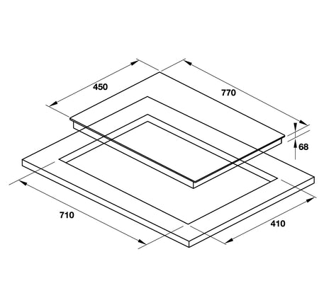 BẾP TỪ KẾT HỢP ĐIỆN 2 VÙNG NẤU HAFELE HC-M772D (536.61.695) - 536 61