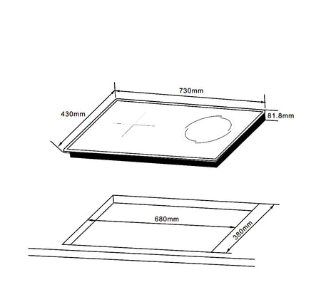 BẾP ĐIỆN TỪ KẾT HỢP 2 VÙNG NẤU HAFELE HC-H7321B (536.61.856) - 536 61 856 dimd1 7344634c 9899 4211 bde6