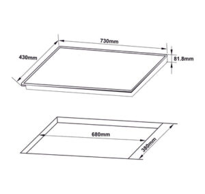 BẾP TỪ 2 VÙNG NẤU HAFELE HC-I7323B ( 536.61.886 ) - 536 61 886 dimd 457x431 crop center