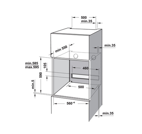 LÒ NƯỚNG ÂM TỦ HAFELE HO-8T72A (538.01.421) - 538 01