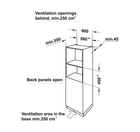 Lò nướng kết hợp vi sóng âm tủ Hafele 50 lít HCO-8T50A, Series 800 - 538 01