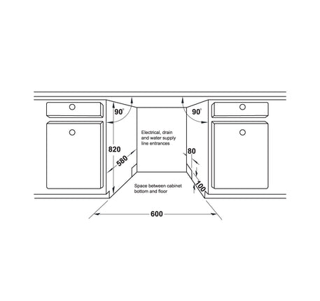 MÁY RỬA CHÉN BÁN ÂM HAFELE HDW-SI60AB (538.21.320) - 538 21