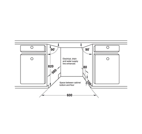 MÁY RỬA CHÉN ÂM TỦ HAFELE HDW-FI60AB (538.21.330) - 538 21