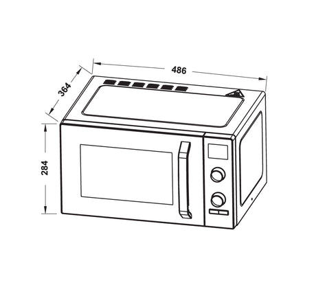 Lò vi sóng kết hợp nướng để bàn Hafele 23L HW-F23B - 538 31