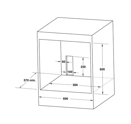 LÒ NƯỚNG ÂM TỦ HAFELE 65 LÍT HO-2KT65A (538.61.441) - 538 61