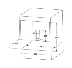 Lò nướng âm tủ Hafele 70 lít HO-4K70A, Series 400 - 538 61 451 dimd 2 457x431 crop center