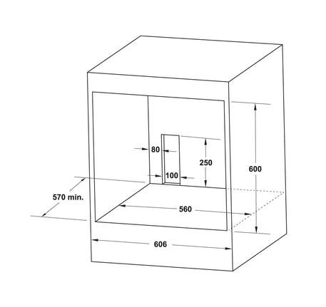 Lò nướng âm tủ Hafele 70 lít HO-4K70A, Series 400 - 538 61