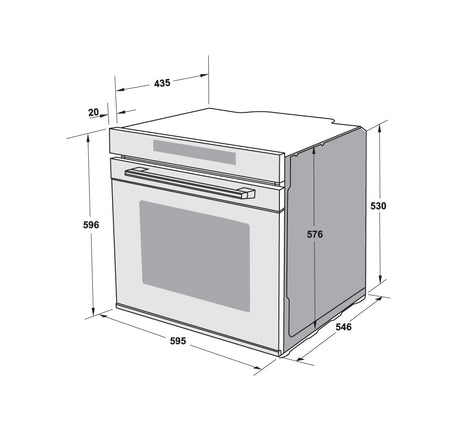 Lò nướng kết hợp hấp âm tủ Hafele 72 lít HSO-8T72A, Series 800 - 538 61