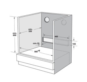 Lò nướng kết hợp hấp âm tủ Hafele 72 lít HSO-8T72A, Series 800 - 538 61 461 dimd 2 457x431 crop center
