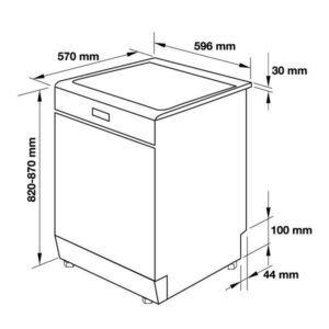 MÁY RỬA CHÉN ĐỘC LẬP HAFELE HDW-F60F (533.23.310) - 538.21.190 bv 1