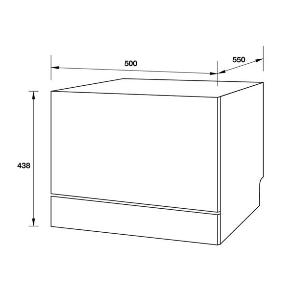 MÁY RỬA CHÉN ĐỂ BÀN HAFELE HDW-T50A (538.21.190)