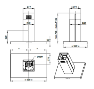 MÁY HÚT MÙI ĐẢO HAFELE 90CM HH-IS90A (539.81.715) - 539 81 715 2 457x431 crop center