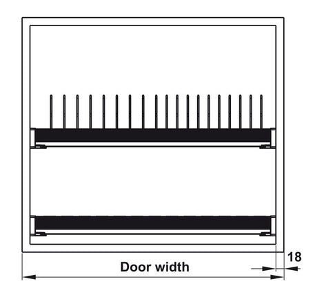Rổ bát đĩa Hafele PRESTO có khung - 544 40
