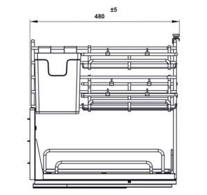 Phụ kiện rổ đa năng Hafele - OMERO MULTI - 547 11 002 003 004 005 006 dimd 457x431 crop center