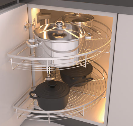 Bộ rổ góc xoay 180 độ Hafele - Mezzo - 548 37 001 apic 457x431 crop center 1