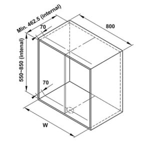 Bộ rổ góc xoay 180 độ Hafele - Mezzo - 548 37 001 dimd1 457x431 crop center