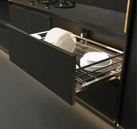 Bộ rổ chén đĩa Hafele - Cappella, phiên bản rổ chén đĩa kèm ống đựng đũa - 549 08 004 005 006 007 008 apic 1 e674779b d3f0 40ef 81dd