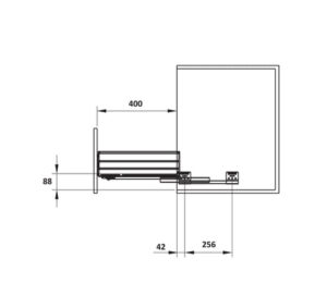 Bộ rổ chén đĩa Hafele - Cappella, phiên bản rổ chén đĩa kèm ống đựng đũa - 549 08 004 005 006 007 008 dimd 2 12752e0e 791c 4795 9fc7 c2cc005f1e2b 457x431 crop center