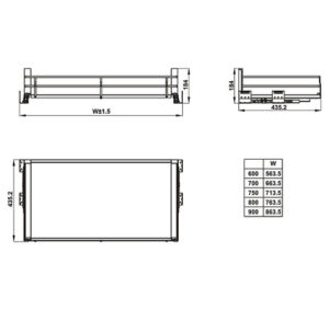 Rổ bát đĩa Hafele - KASON FLEX - 549 08 884 dimd kasonflex 457x431 crop center