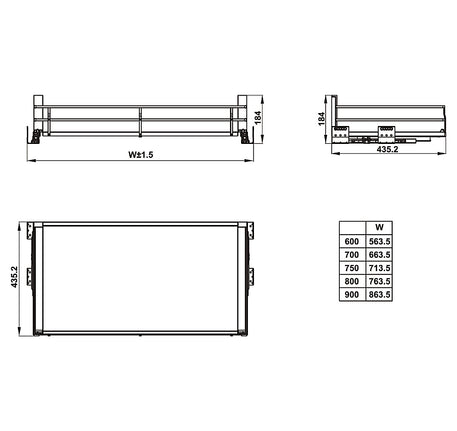 Rổ bát đĩa Hafele - KASON FLEX - 549 08