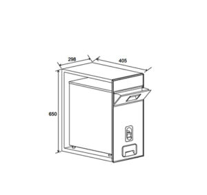 Thùng gạo âm Hafele - 549 32 991 990 dimd 457x431 crop center