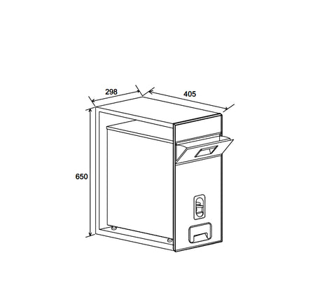 Thùng gạo âm Hafele - 549 32