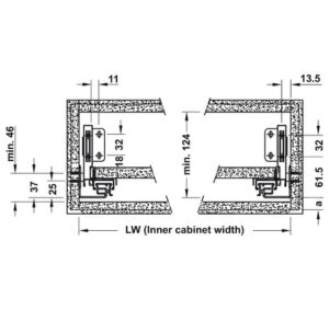 Ray hộp Hafele Alto - S Matrix Box Slim - 552 36 735 dimd 457x431 crop center