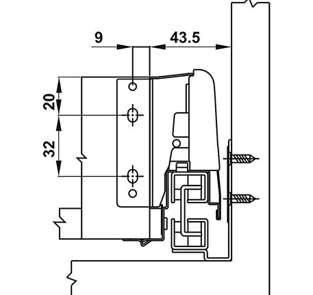 Ray hộp Hafele Alto Matrix Box - 552 75