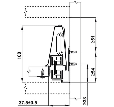 Ray hộp Hafele Alto Matrix Box - 552 75