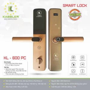 KHOÁ CỬA VÂN TAY KASSLER KL 600 PC TITAN - 56