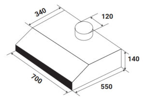 MÁY HÚT MÙI CỔ ĐIỂN KAFF KF-738I - 56 6