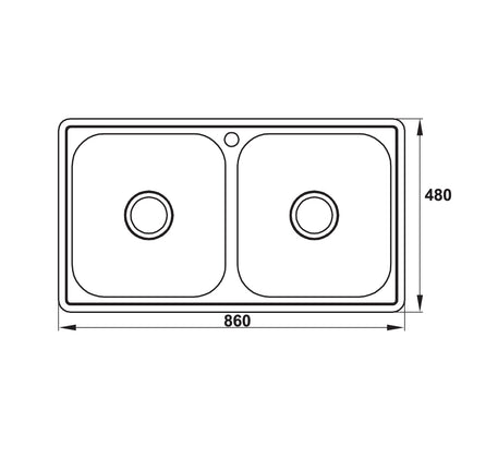 CHẬU INOX HAFELE HS20-SSN2R90M (567.20.493) - 567 20