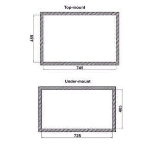 CHẬU INOX HAFELE WS R0 HS24-SSN1S-7650 (567.20.627) - 567 20 627 dimd2 457x431 crop center